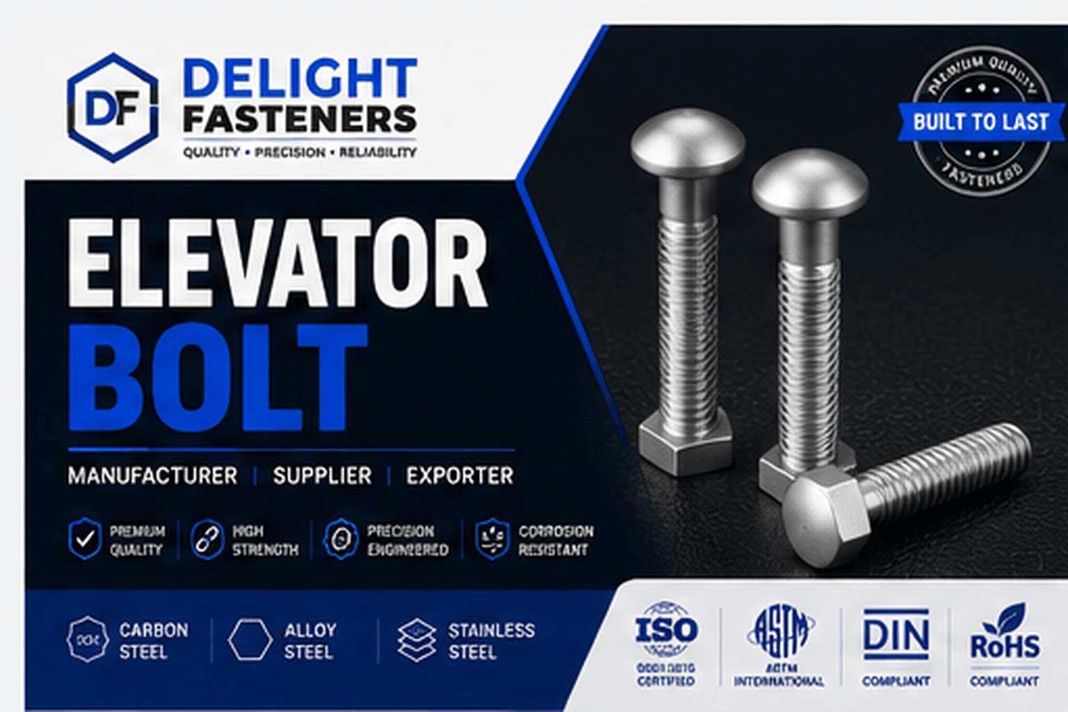 You are currently viewing Elevator Bolt Manufacturer, Supplier & Exporter in India