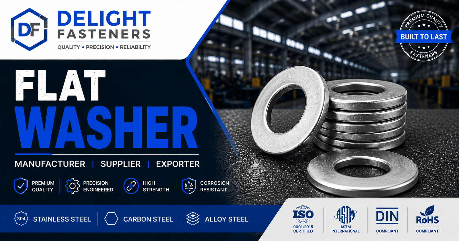 Read more about the article Flat Washer Manufacturer, Supplier & Exporter in India