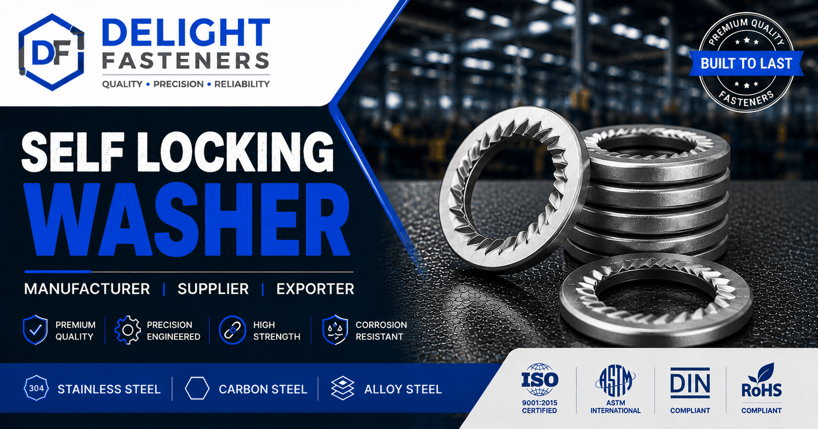 You are currently viewing Self Locking Washer Manufacturer, Supplier & Exporter in India