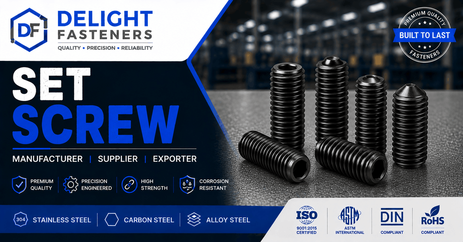 Read more about the article Set Screw Manufacturer, Supplier & Exporter in India