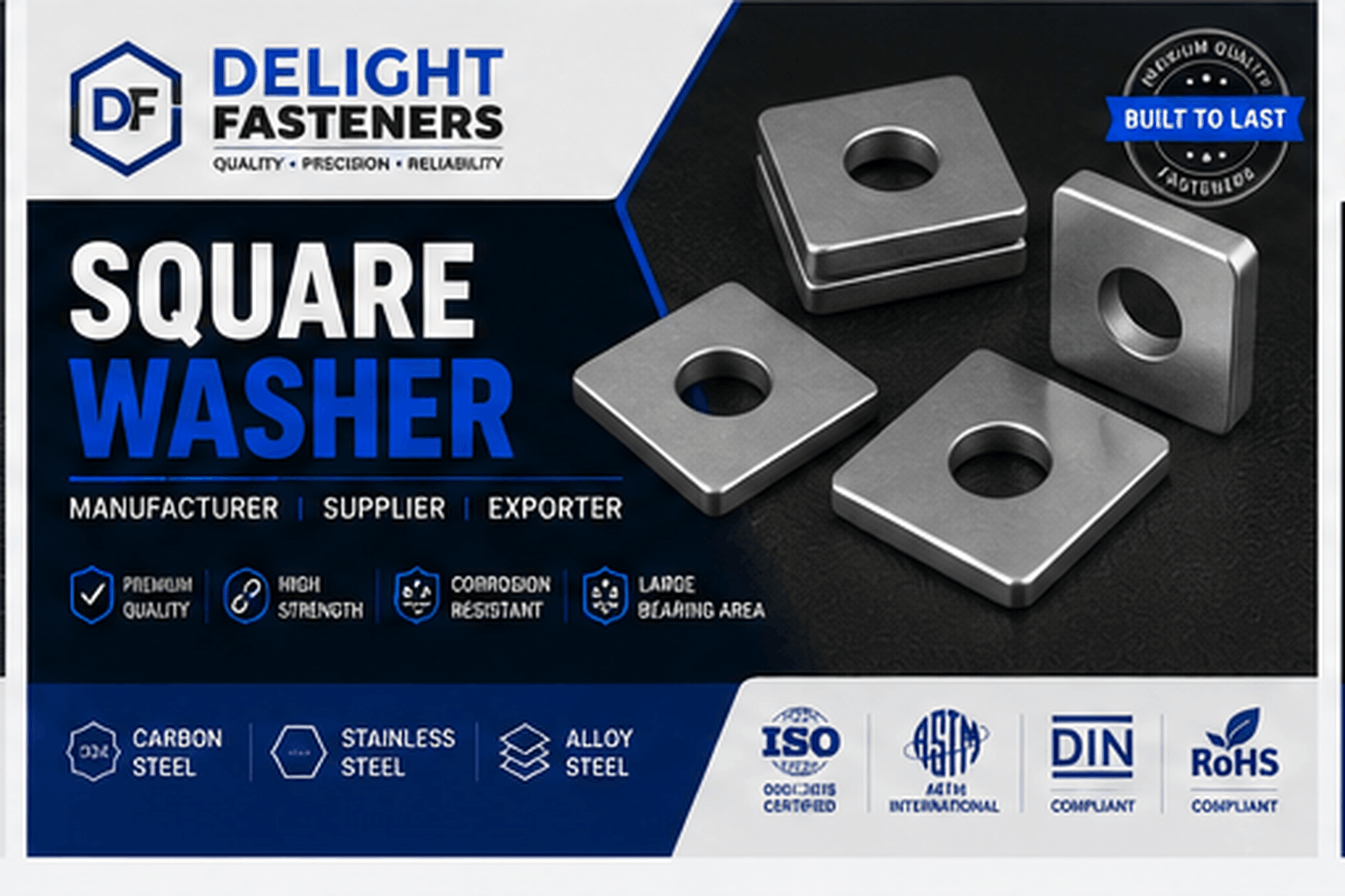 You are currently viewing Square Washer Manufacturer, Supplier & Exporter in India