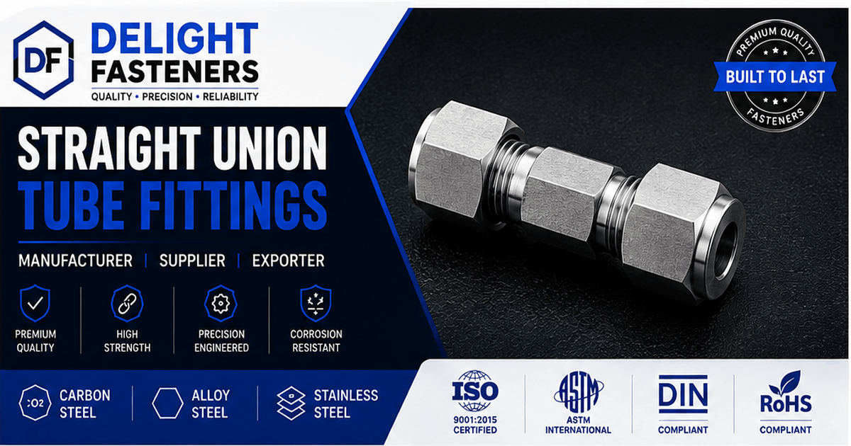 You are currently viewing Straight Union Tube Fittings Manufacturer, Supplier & Exporter in India